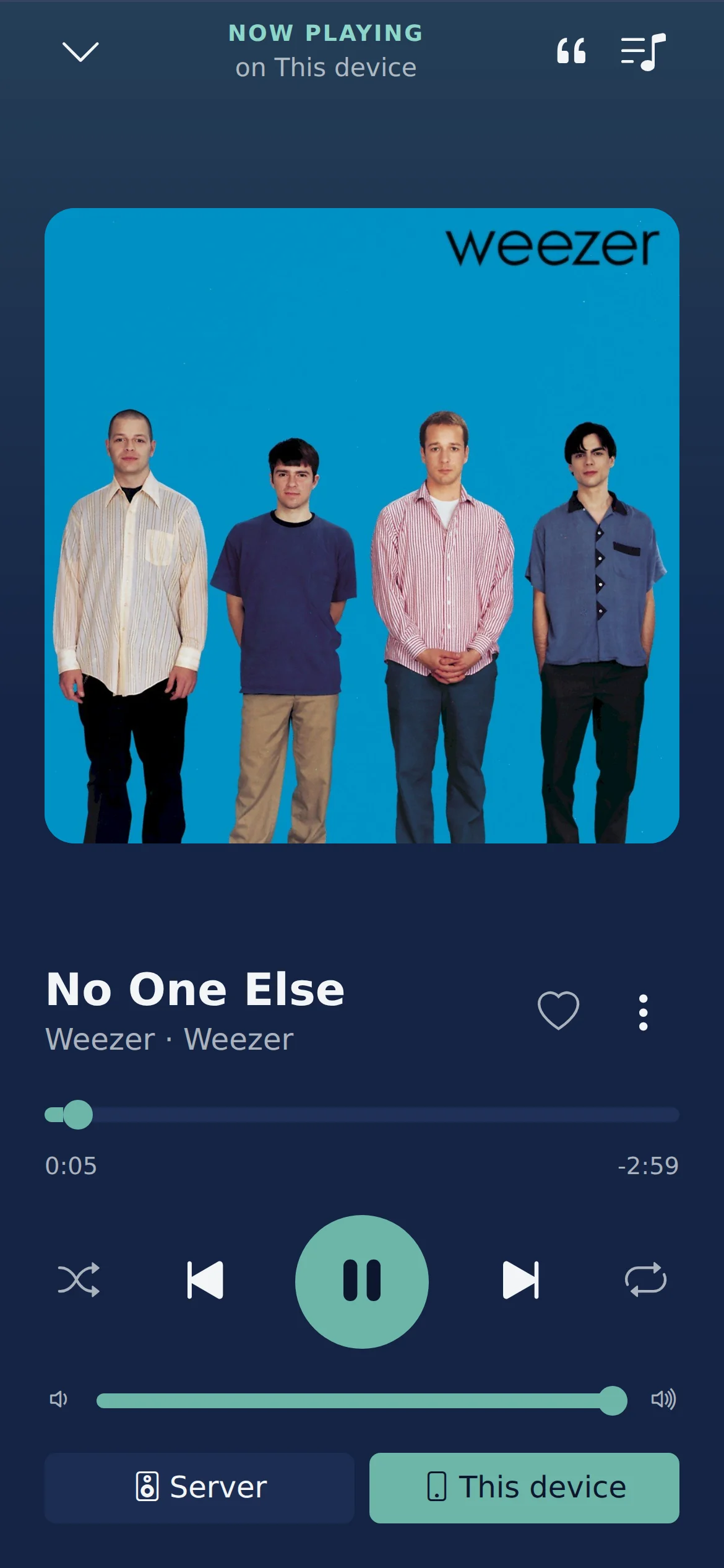 Now Playing on a phone